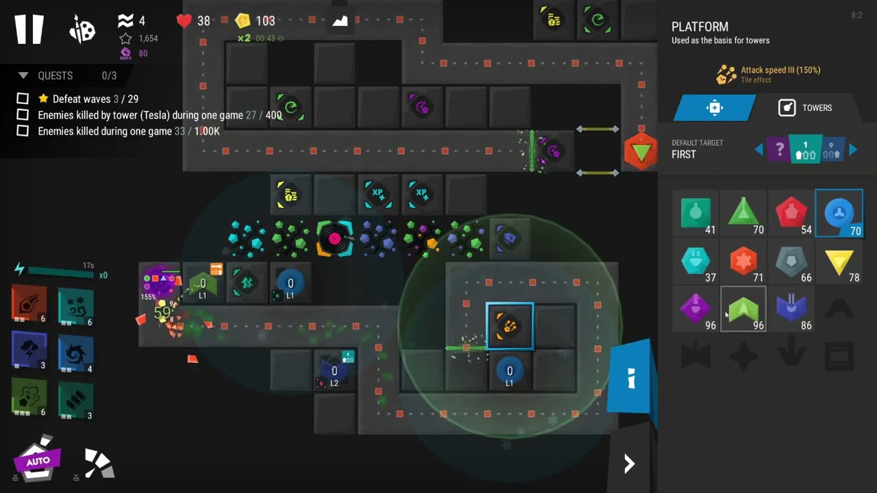Infinitode 2 - Let's Play - level 3.b1- 3 stars