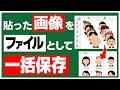 【Excel】シートに貼った画像をファイルとしてすべて保存する【YT0151】