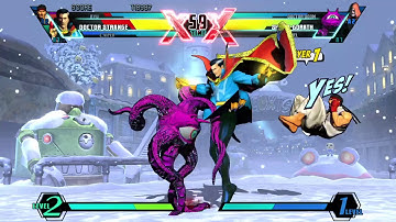 Requested ULTIMATE MARVEL VS. CAPCOM 3 Dr. Strange/Ryu/Crimson Viper Arcade Gameplay
