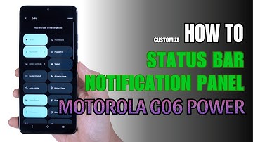 How to customize Notification Panel | Control Center | Status bar Motorola G06 Power