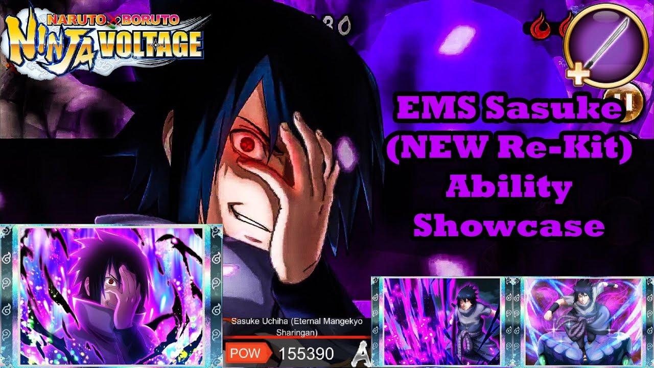 Ems Sasuke New Re Kit Ability Showcase Naruto X Boruto Ninja Voltage