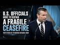 U.S. authorities aim to maintain a ceasefire with Iran, while the UAE report being attacked.