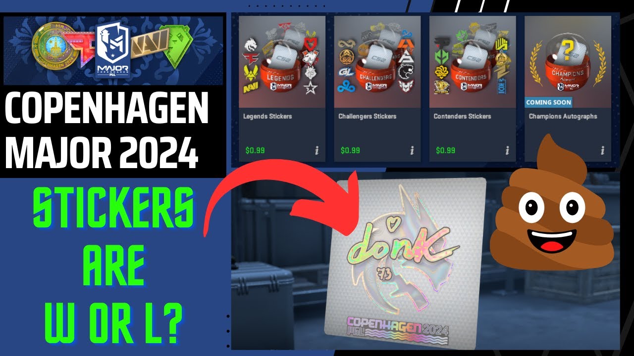 Comm Major Sticker CS2 Copenhagen Major Stickers W or L (Unbiased) - YouTube