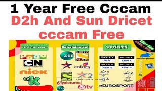 1 Year Free Cccam Sever 2022  365 Day Free line 2023 Videocon free cccam  Dishtv Free cccam Sever