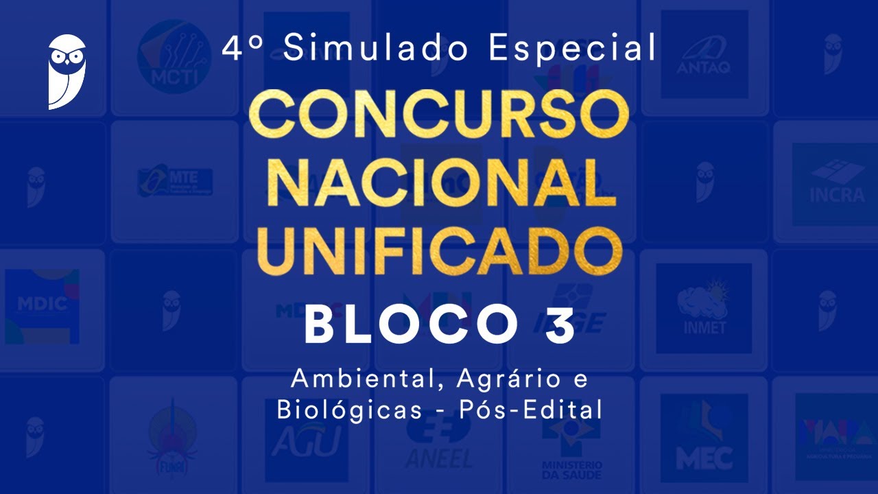4º Simulado Especial CNU – Bloco 3: Ambiental, Agrário e Biológicas – Pós-Edital – Correção