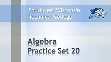 Math Review - Algebra Chapter Practice Set 20 "Solving Division Equations"