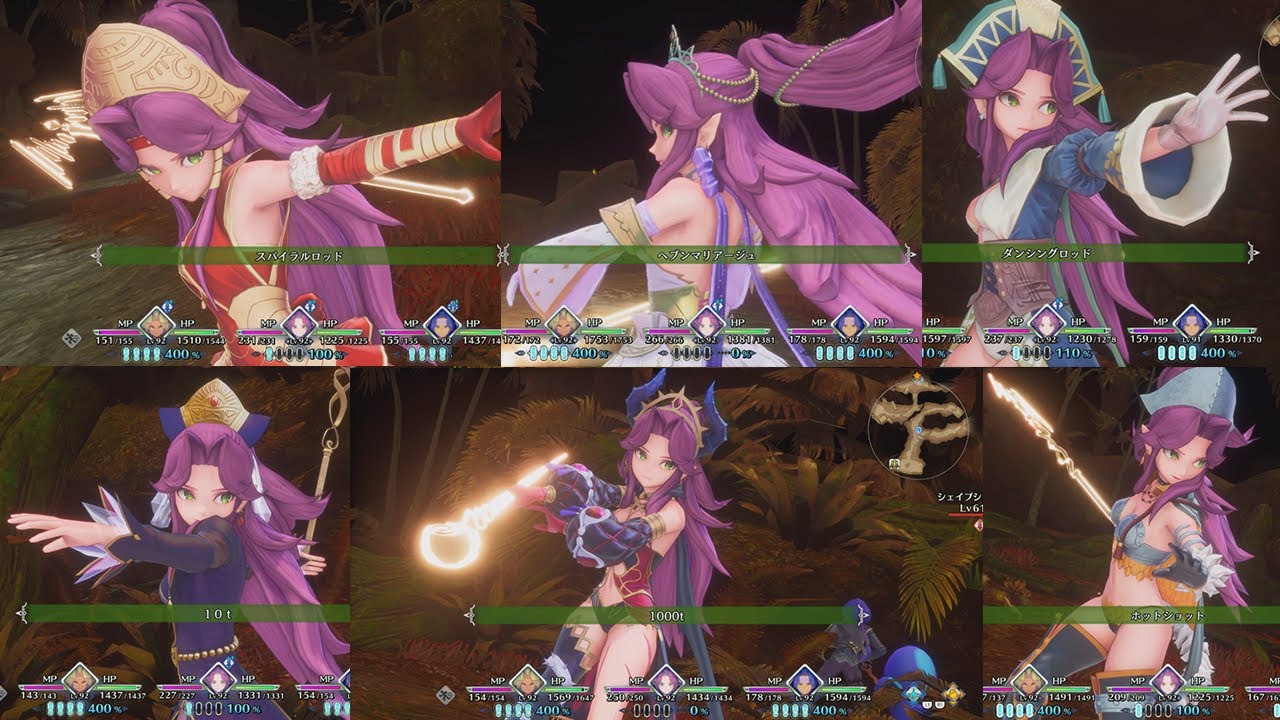 聖剣伝説3リメイク】アンジェラ全クラス必殺技シーン TRIALS of MANA 