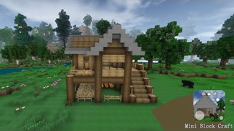 Mini Block Craft || How to build a simple survival house || Part-22 ||