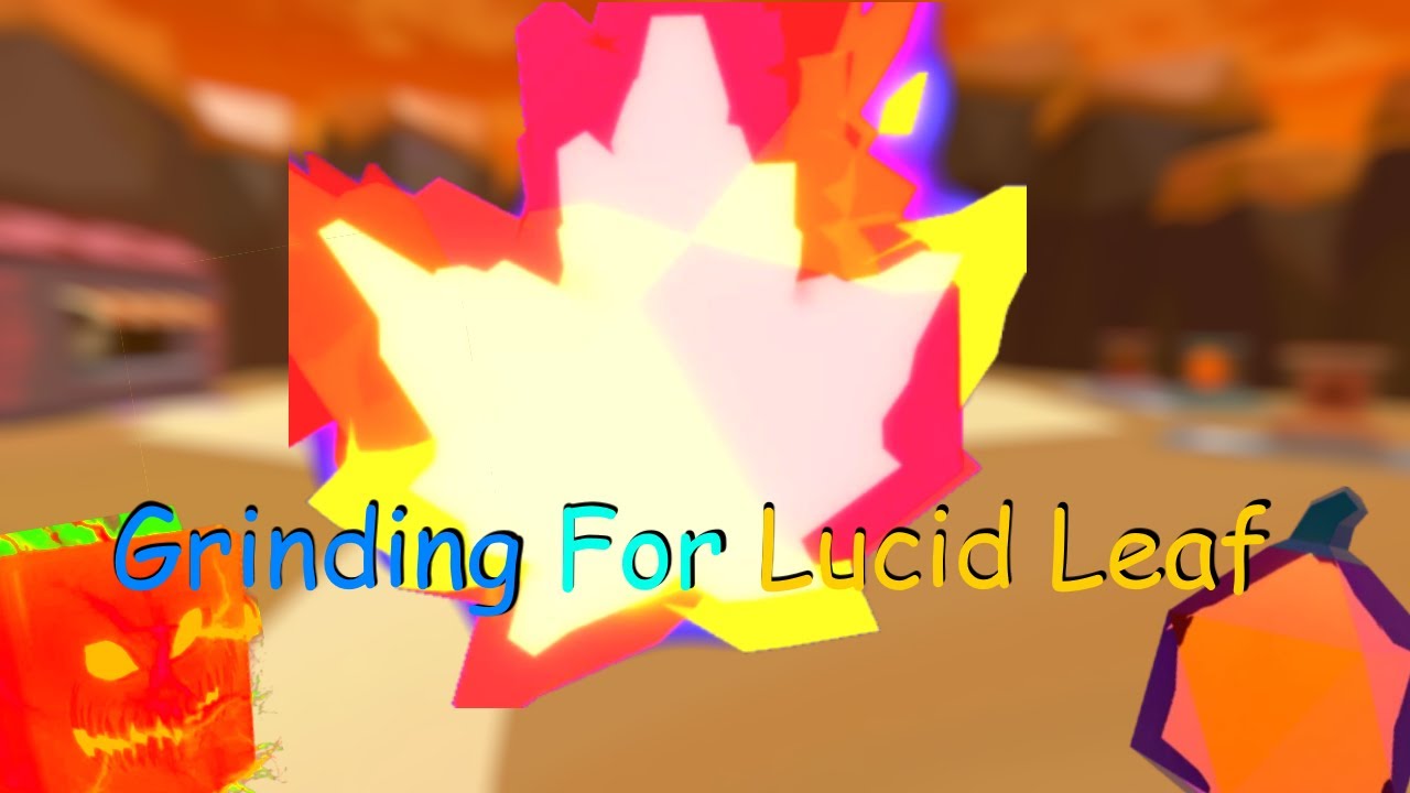 Grinding For Almighty Pumpkin Lucid Leaf Bgs Youtube - roblox bgs lucid leaf
