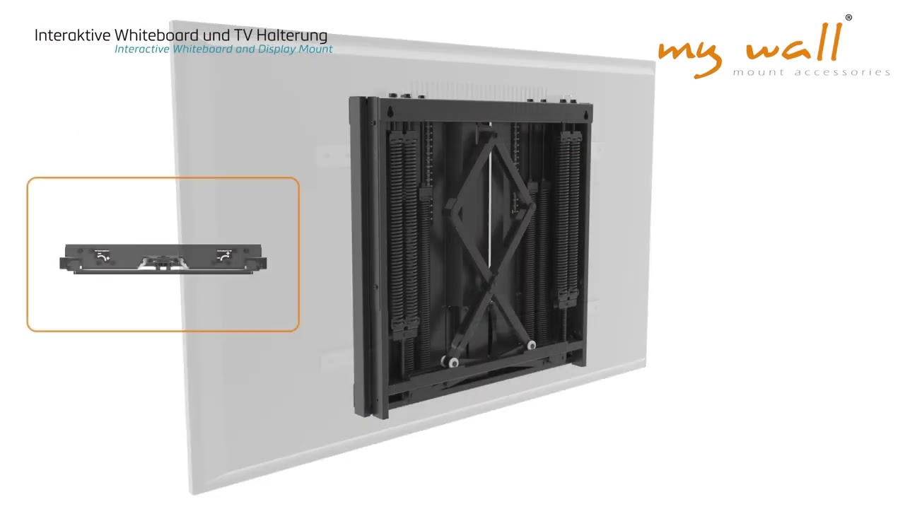 HP 34-1 Interaktive Whiteboard und TV Halterung mit Federsystem |  Transmedia Kabelverbindungen GmbH