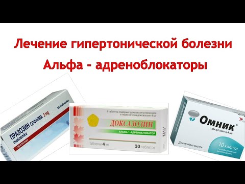 Лечение гипертонической болезни. Альфа - адреноблокаторы