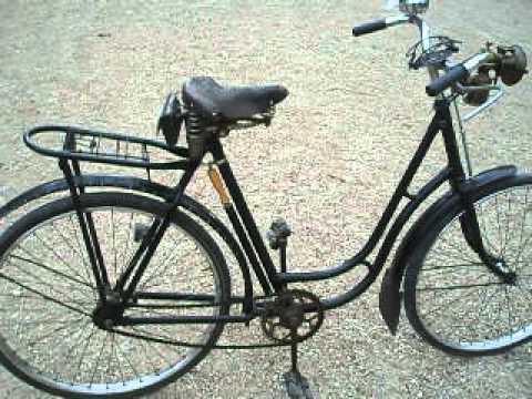 Saltar Autor batería Bicicleta antigua alemana de los años 30, con faro de carburo. - YouTube