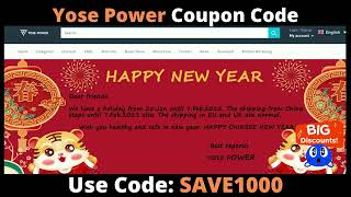 Use Code Save1000 Yose Power Coupon Code Yose Power Discount Code