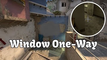 Mirage Mid Window One-Way Smoke from Mid Window | CS:GO
