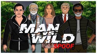Man Vs Wild Spoof | Rajnikanth, Bear Grylls, Narendra Modi, Donald Trump, Melania Trump | SDE
