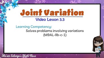 Solving Word Problems involving Joint Variation