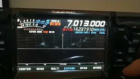 Yaesu FTdx-10 - 40 Meters CW - Silent receving - IW2NOY