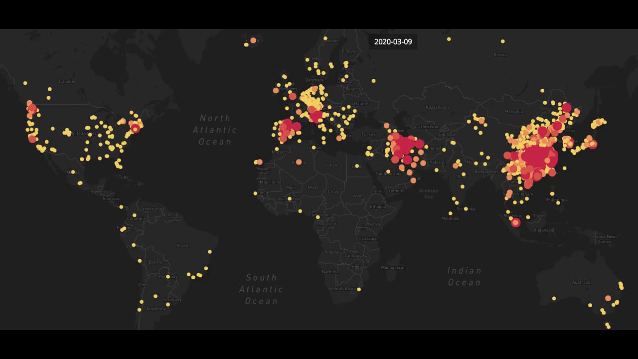 Animated map