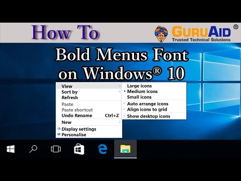 How to Bold Menus Font on Windows® 10 - GuruAid hqdefault