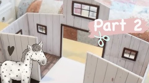 Making a Model Horse Barn (Part 2) ~Schleich Crafting~