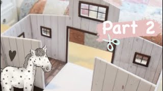 Making a Model Horse Barn (Part 2) ~Schleich Crafting~
