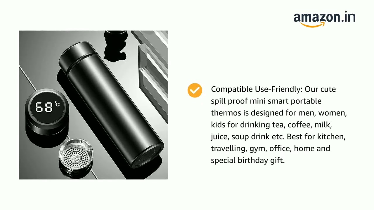 Stainless Steel Bottle with LED 