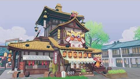 Chinese Stylized Modular Toy Shop Exterior Release Trailor 2 - Unity Asset Store