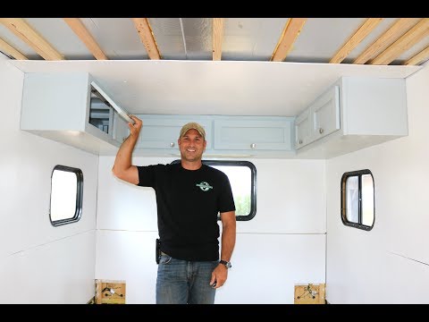 How To Build A Diy Travel Trailer Interior Cabinets Part 4