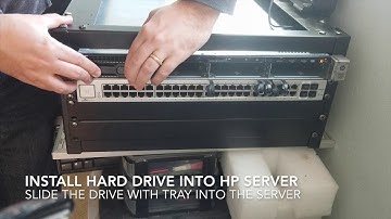 Build a home lab. Install a hard drive into a HP proliant dl360 g8 rack server.