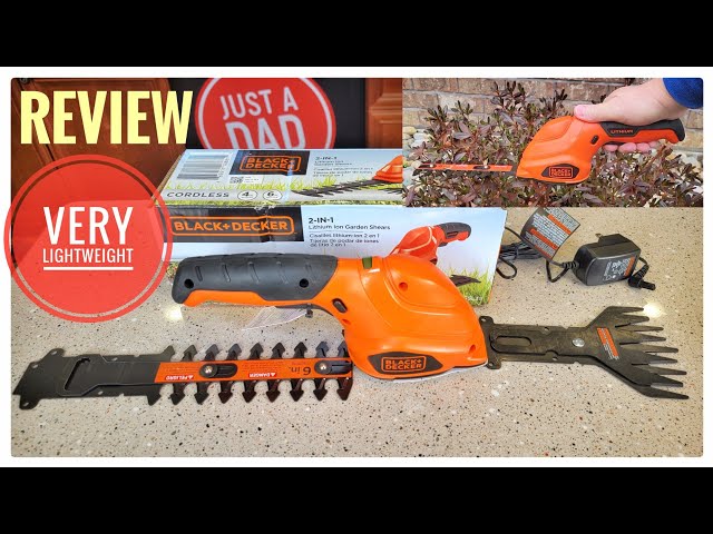 Shrub Trimmer/Grass Shear Combo, Cordless, 3.6V