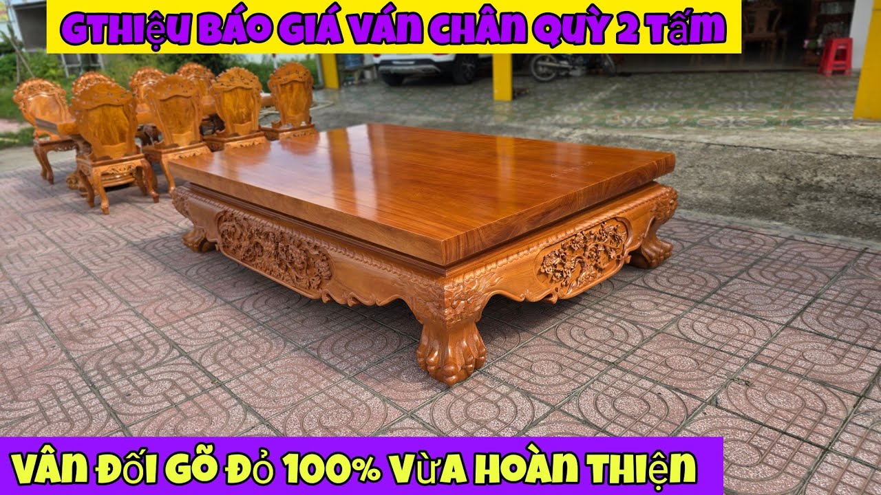 Gthiệu báo giá ván chân quỳ 2 tấm vân đối