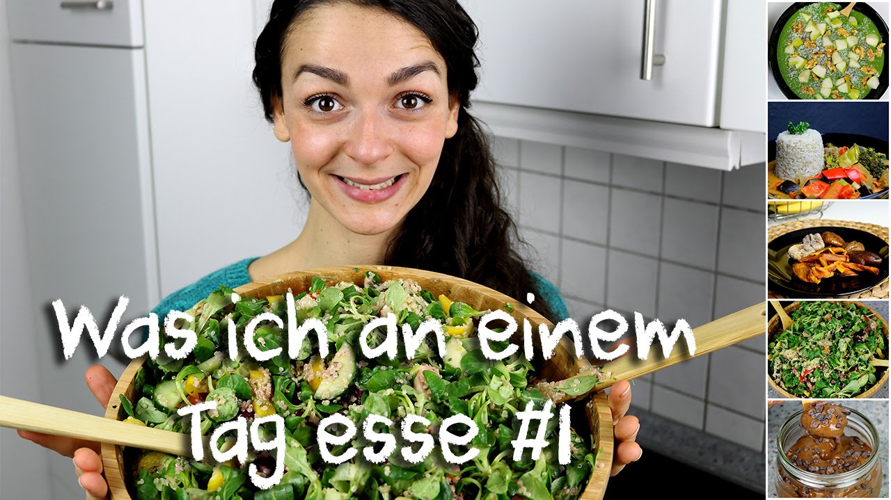 What I eat in a day (deutsch) | VEGAN FOOD DIARY | 3 einfache gesunde ...