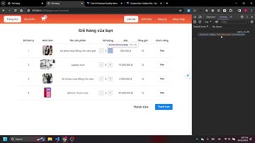 Xây dựng chức năng giỏ hàng bằng JavaScript