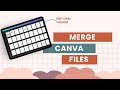 Getting started with PDF-Linkr | Merging multiple Canva files