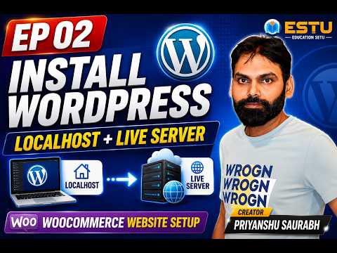 Install WordPress on Localhost & Live Server  WooCommerce Website Setup