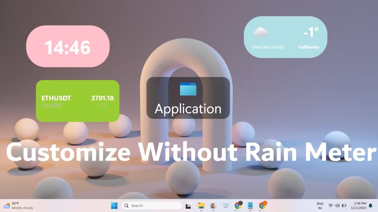 How to Customize Laptop Home Screen Without Rainmeter - YouTube