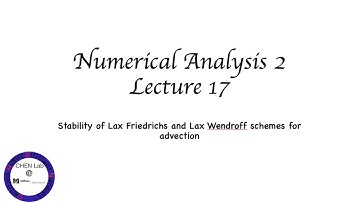 Numerical Analysis II, Lecture 17