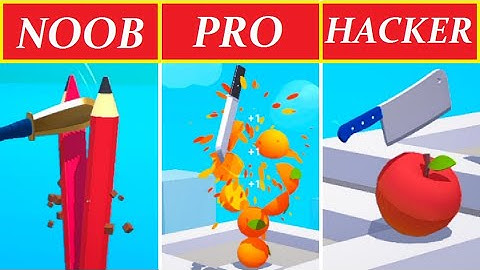 Slice it ALL! NOOB vs PRO vs HACKER! satisfying ASMR relaxing video