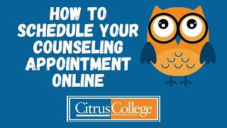 Citrus College Online Appointment Scheduler