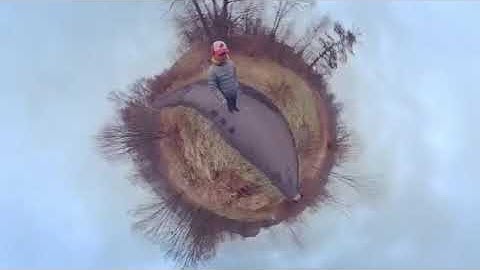 Insta360 One X sample video tiny planet
