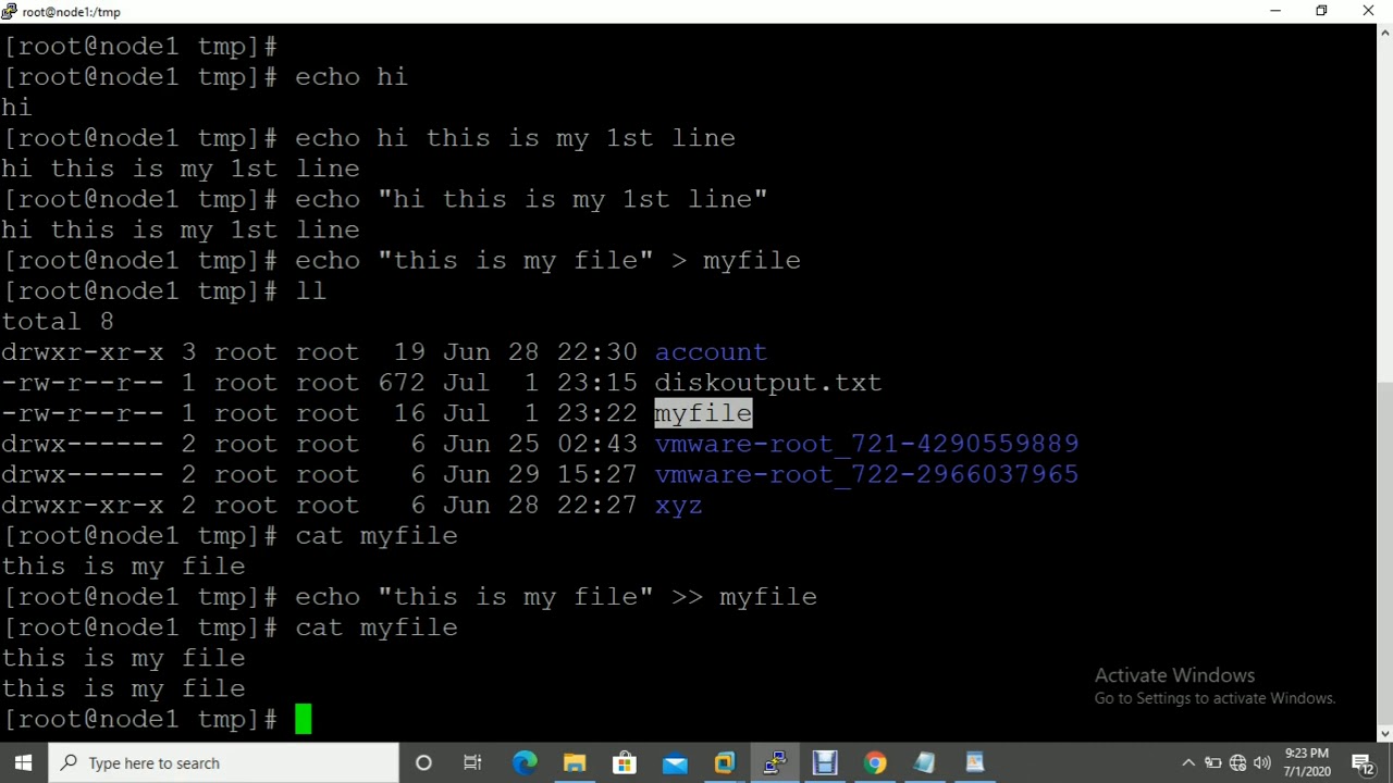 echo command in Linux with examples - YouTube