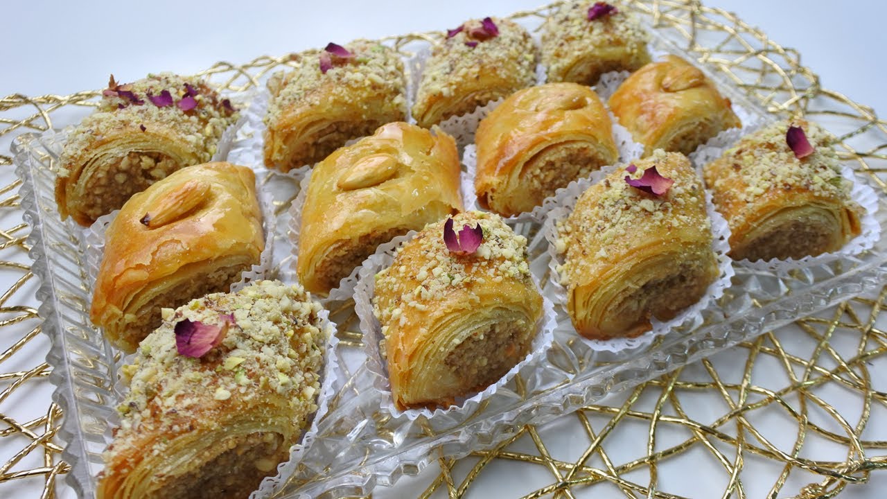 بقلاوة الحربوش 2024  اكسبراس دارت حالة مورقة مقرمشة بعجينة جديدة بدون الة التوريق خبيها كمعسلة رمضان