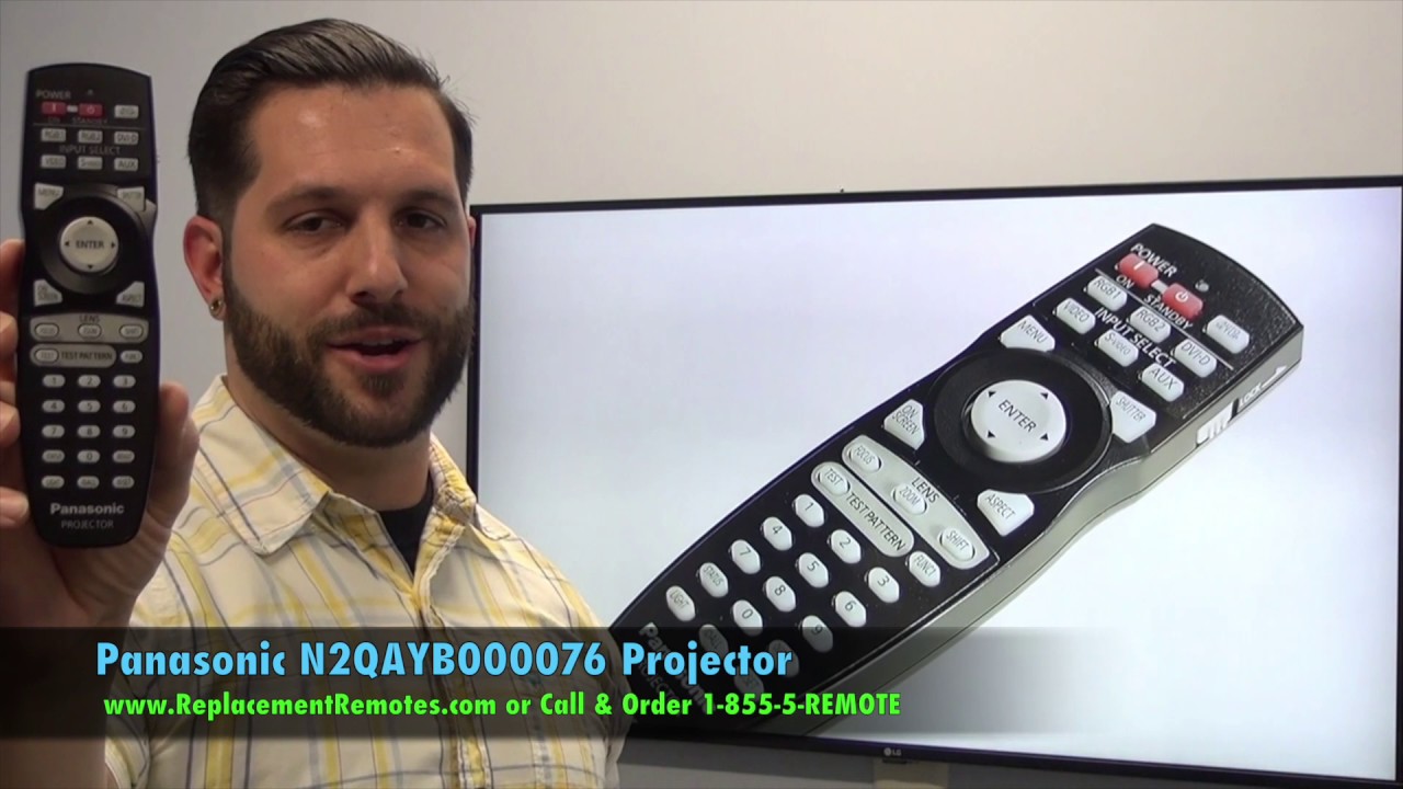 Panasonic N2QAYB000076 Projector Remote