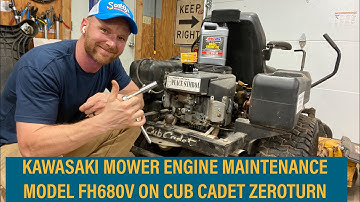 Kawasaki Oil Change, Spark Plugs, Fuel Filter & Air Filter on Cub Cadet Zeroturn