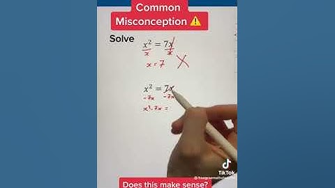 Common misconception in mathematics