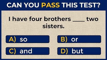 Conjunctions Quiz: Can You Pass This Test? | #challenge 3