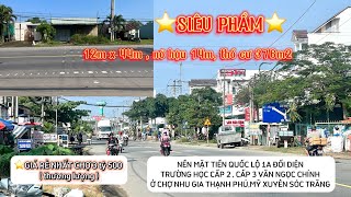 Siêu Phẩm Nền Mặt Tiền Quốc Lộ 1A N Chợ Nhu Gia Thạnh Phú Mỹ Xuyên Sóc Trăng Đs Đsđầutư