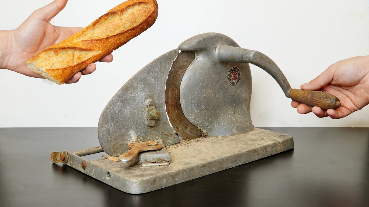 Old bread slicer  Bread slicer, Best food photography, Slicer