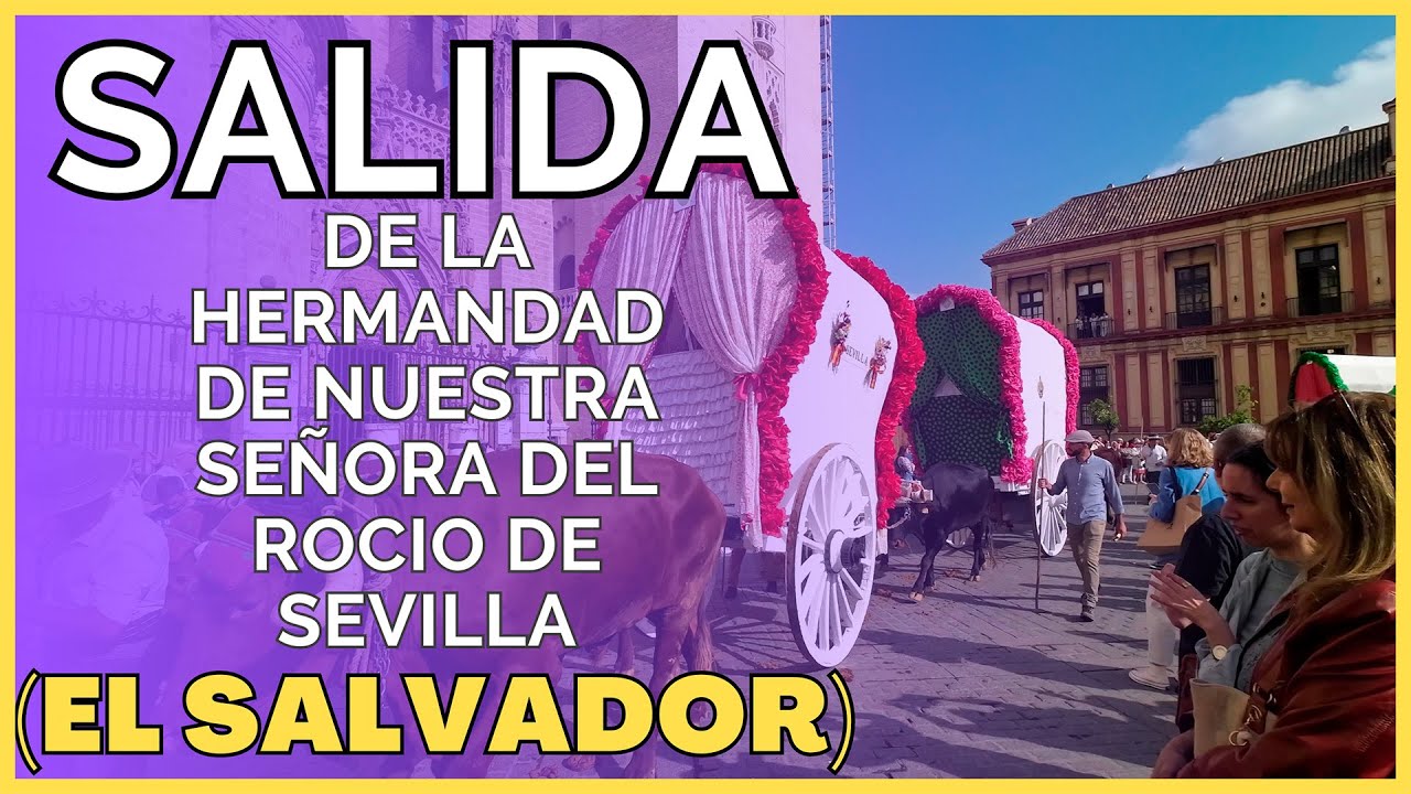 Salida de la Hermandad del Rocío de Sevilla 2023 (El Salvador)  4K