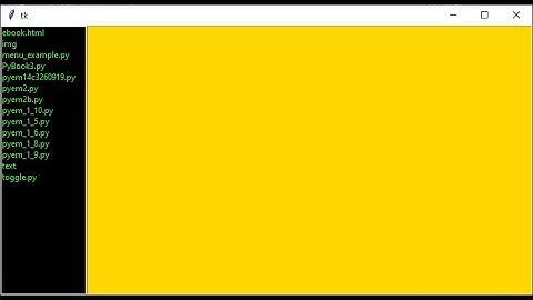 Tkinter: how to hide and show Frame containing a menu
